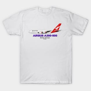 Airbus A380-800 - Qantas Airways T-Shirt